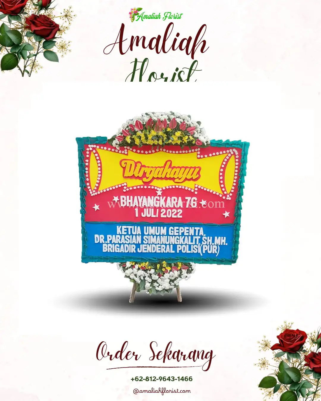 Papan Bunga HUT Ulang Tahun Babulu